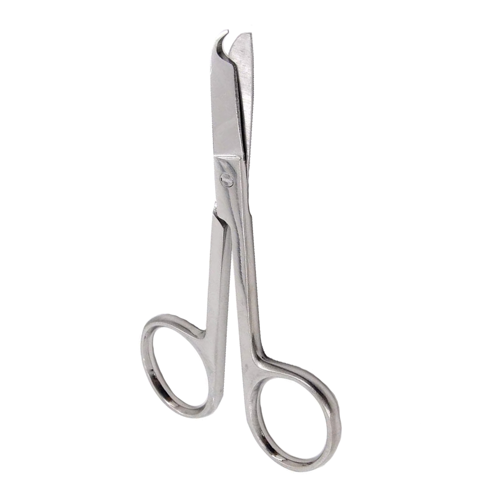 Suture Scissors Small Tip Design Hook Shaped Tip Reusable Surgical Scissors